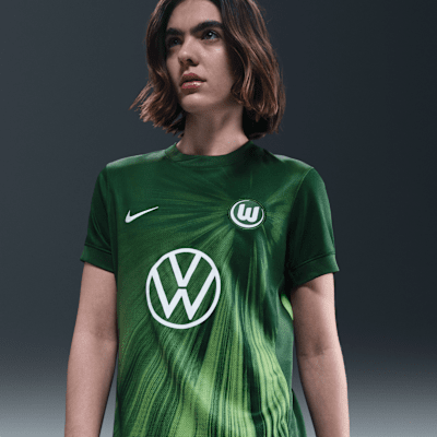 VfL Wolfsburg 2025/2026 Stadium Home Women's Nike Dri-FIT Football